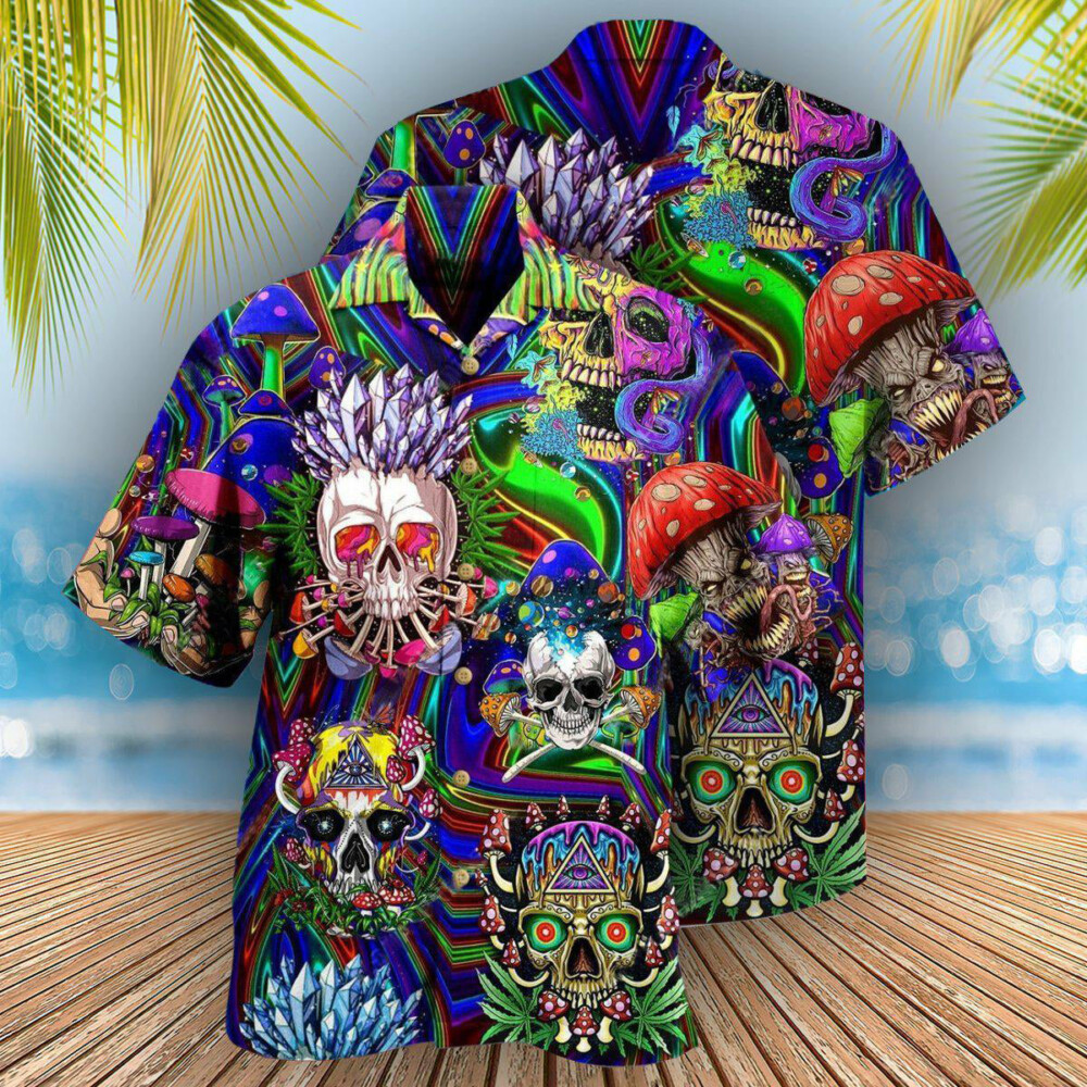 Skull You're Weird And I Like - Hawaiian Shirt - Owl Ohh - Owl Ohh