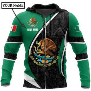 Persionalized Mexico 3D All Over Printed Unisex Hoodie