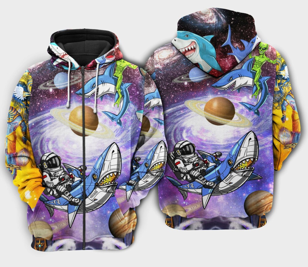 Shark Alien Space Limited Edition - Hoodie - HOOD