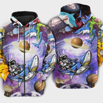 Shark Alien Space Limited Edition - Hoodie - HOOD