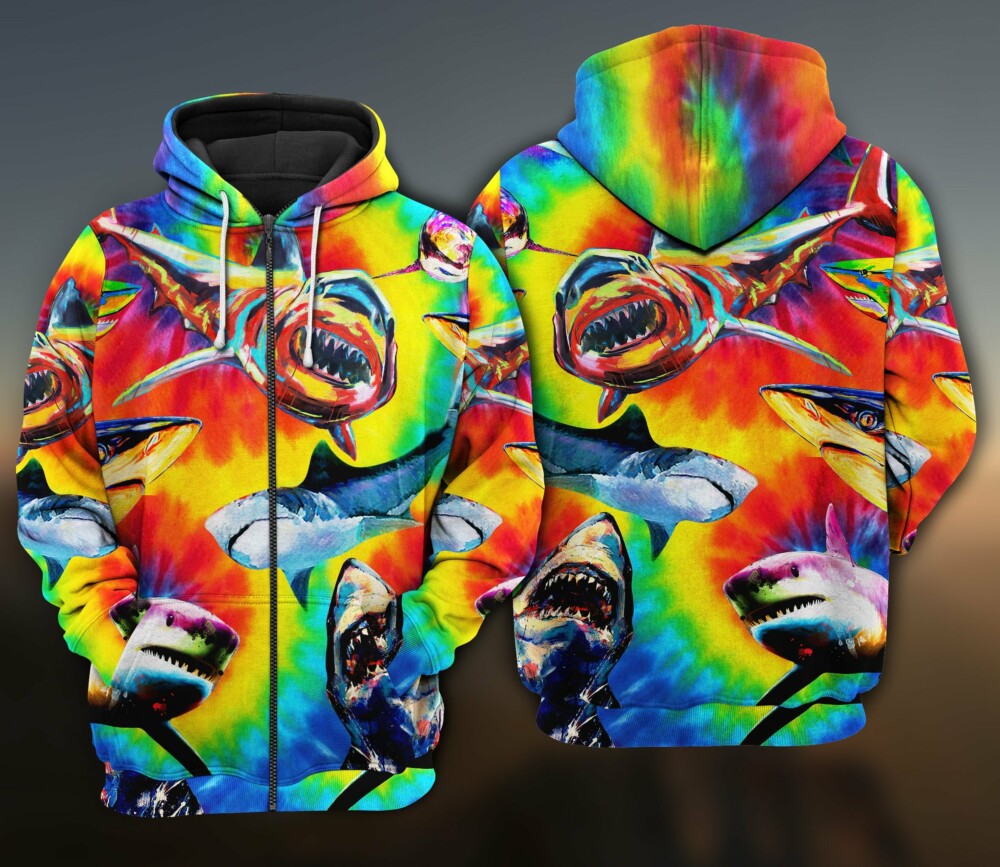 Shark Rainbow Style Limited Edition- Hoodie - HOOD01MIN171021