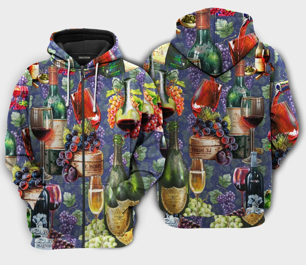 Wine Life Is Better With A Glass Of Wine - Hoodie - 01NGC130921