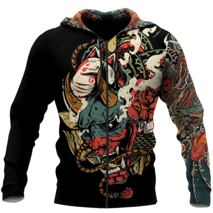 Dragon Asia Legend With Traditional Style - Hoodie - Owl Ohh - Owl Ohh