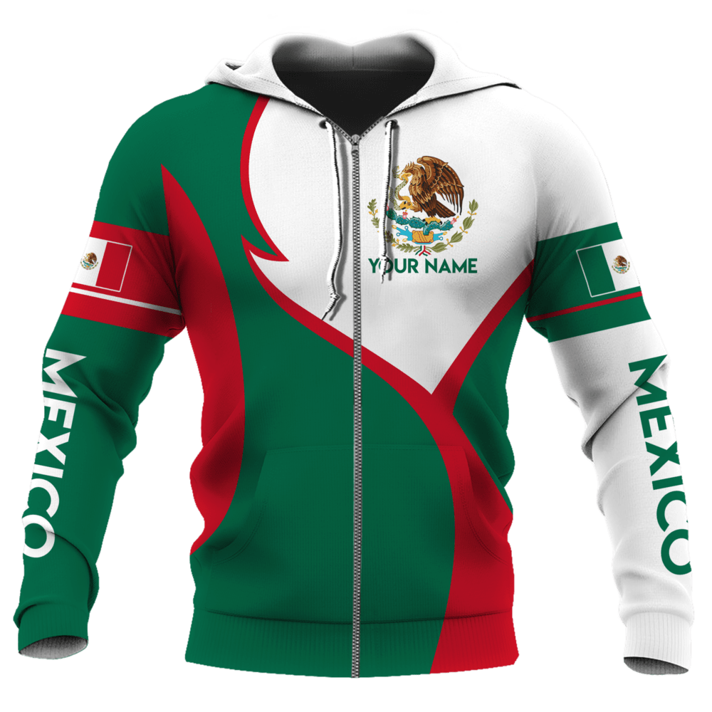 Mexico Green And Red Style Personalized - Hoodie - Owl Ohh - Owl Ohh