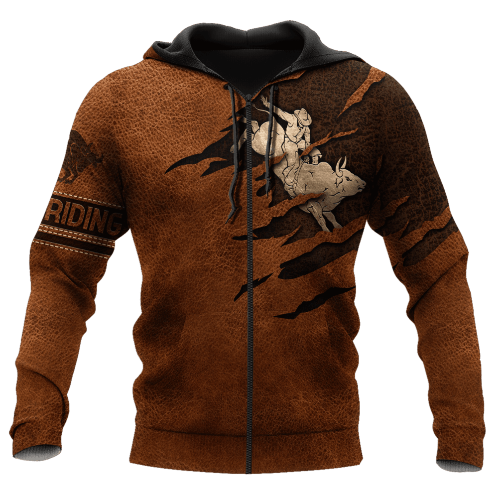 Personalized Name Bull Riding Hoodie Printed Unisex Shirts Bull Rider Ver 4