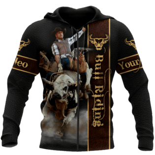 Personalized Name Bull Riding Hoodie Printed Unisex Shirts Bull Rider Ver 5