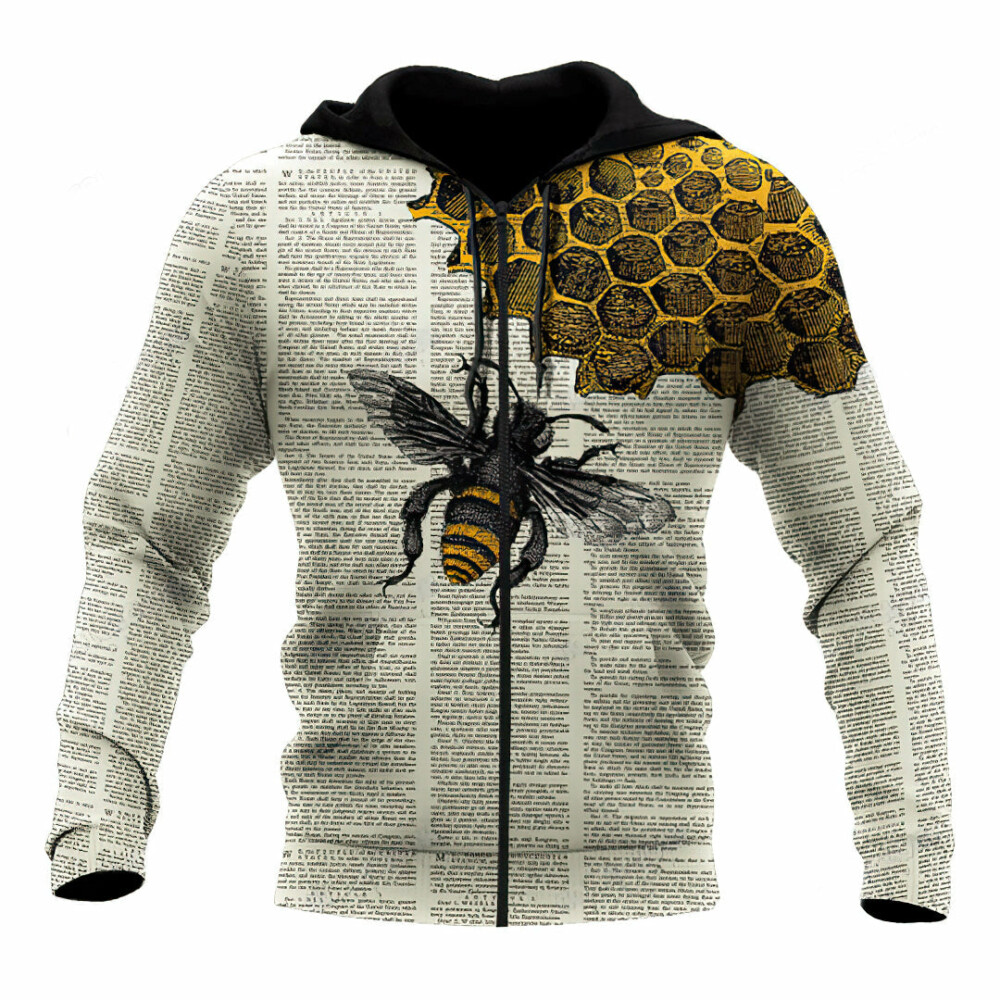 Bee Dictionary Page - Hoodie - HOOD01DUC010422