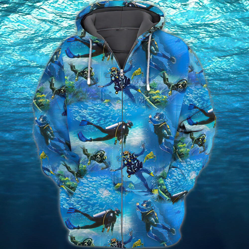 Awesome Scuba Diving - Hoodie - HOOD04FNN271021