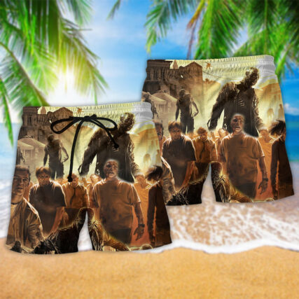 Zombie Scare Cool Style - Beach Short - Owl Ohh - Owl Ohh