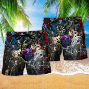Zombie Seiral Killers Jason Zombie - Beach Short - Owl Ohh - Owl Ohh
