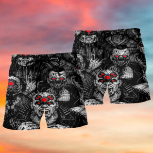 Zombie Will Work For Brains - Beach Short - Owl Ohh - Owl Ohh