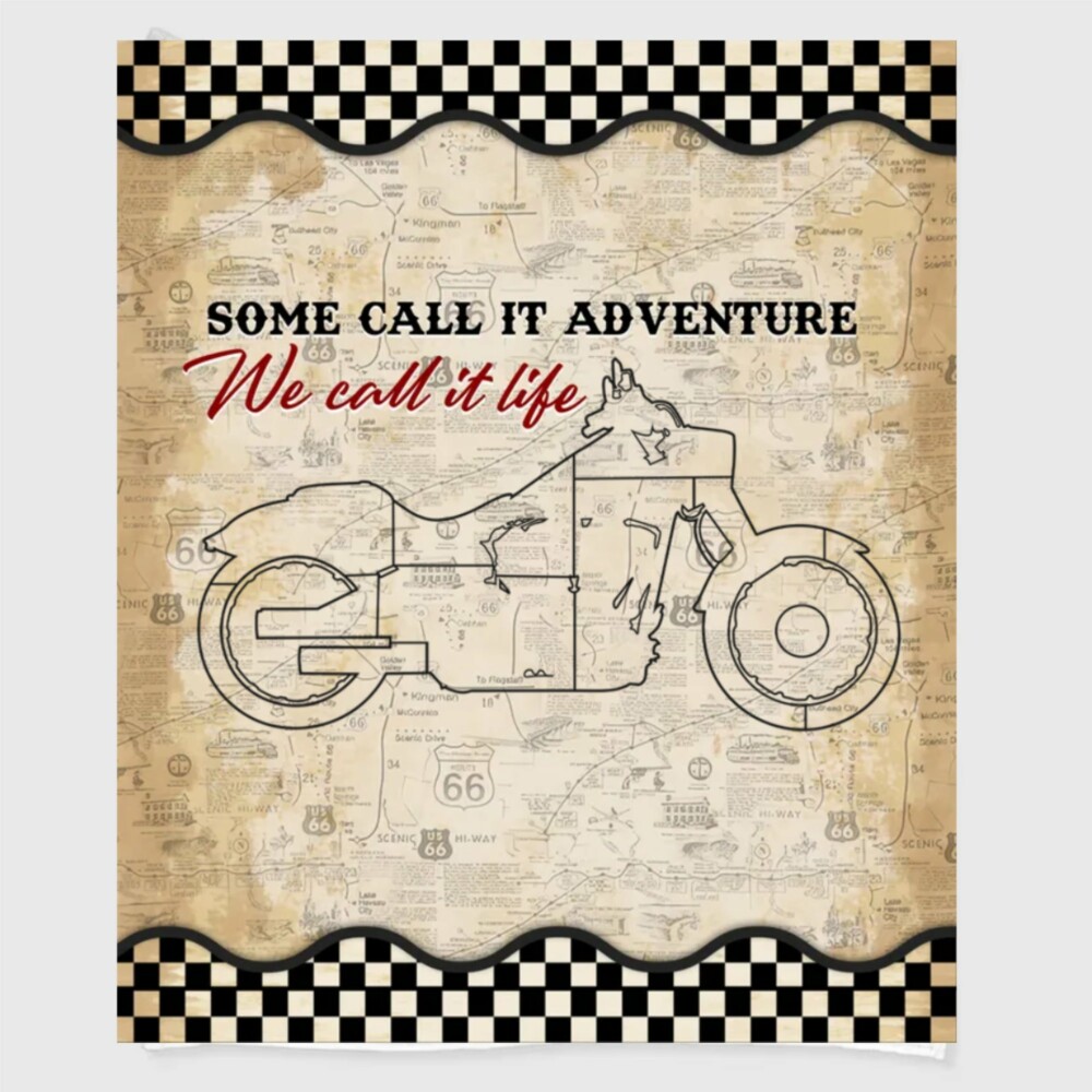 Motorcycle If You Want To Be Happy For A Lifetime Ride A Motorcycle - Flannel Blanket - Personalized Photo Gifts, Custom Photo Gifts, Personalized Gifts Ideas - Owl Ohh