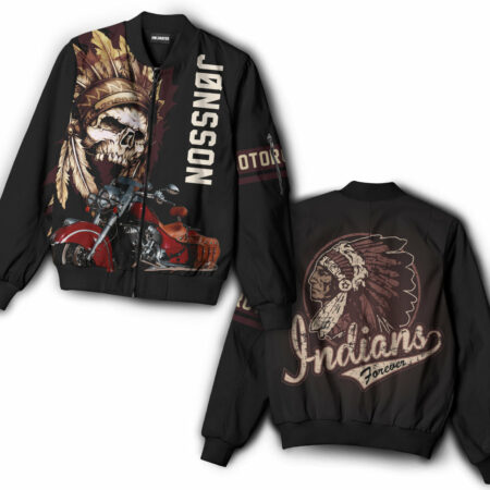 Indians Skull Personalized - Hoodie - BOMJ01NGA240122