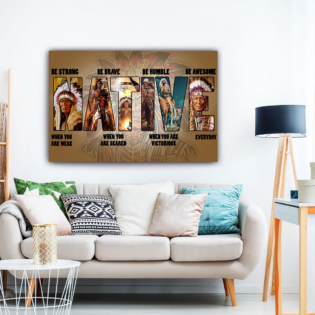 Native Be Awesome Everyday - Horizontal Poster - Owl Ohh - Owl Ohh