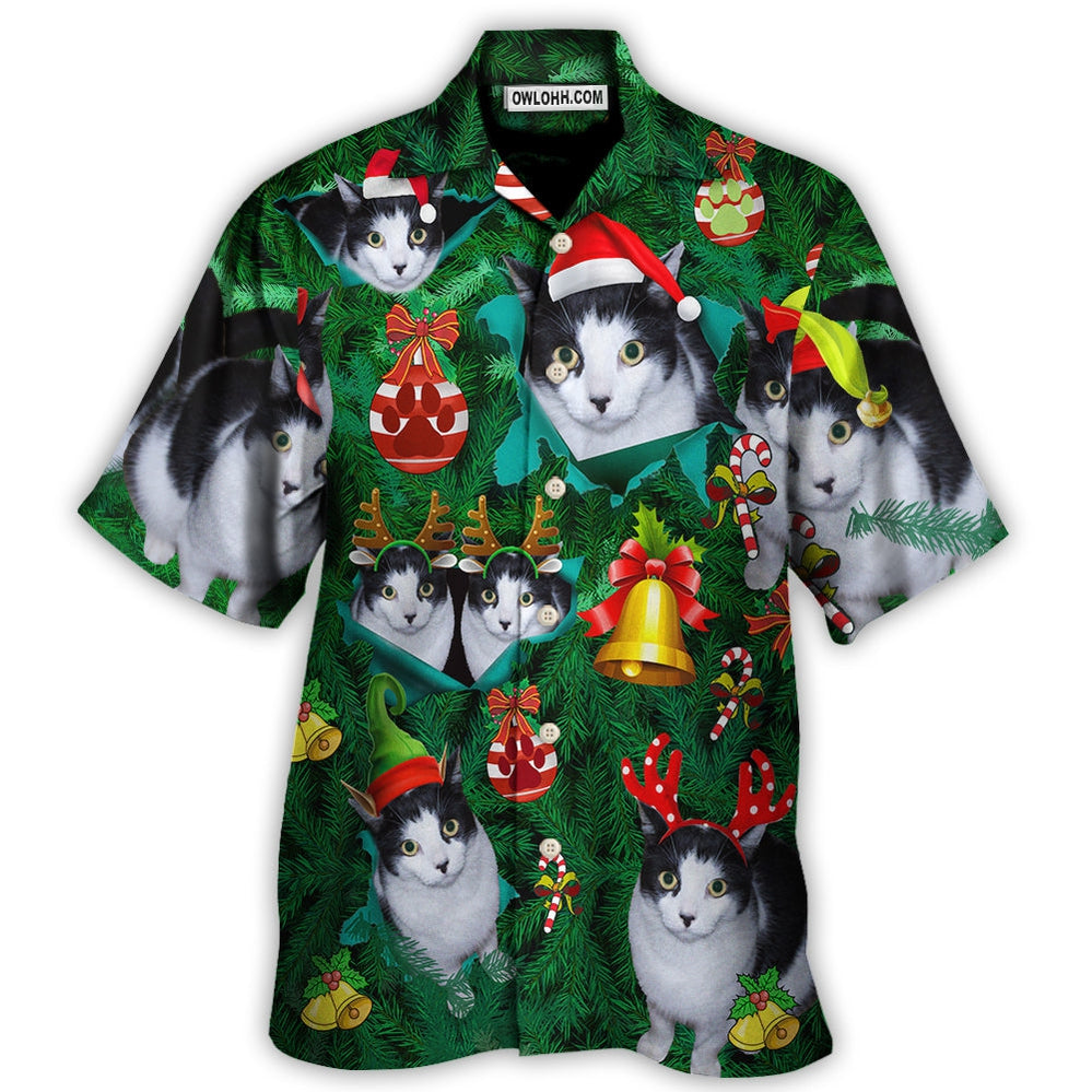 Cat Lovely Cat Christmas - Hawaiian Shirt - Owl Ohh - Owl Ohh