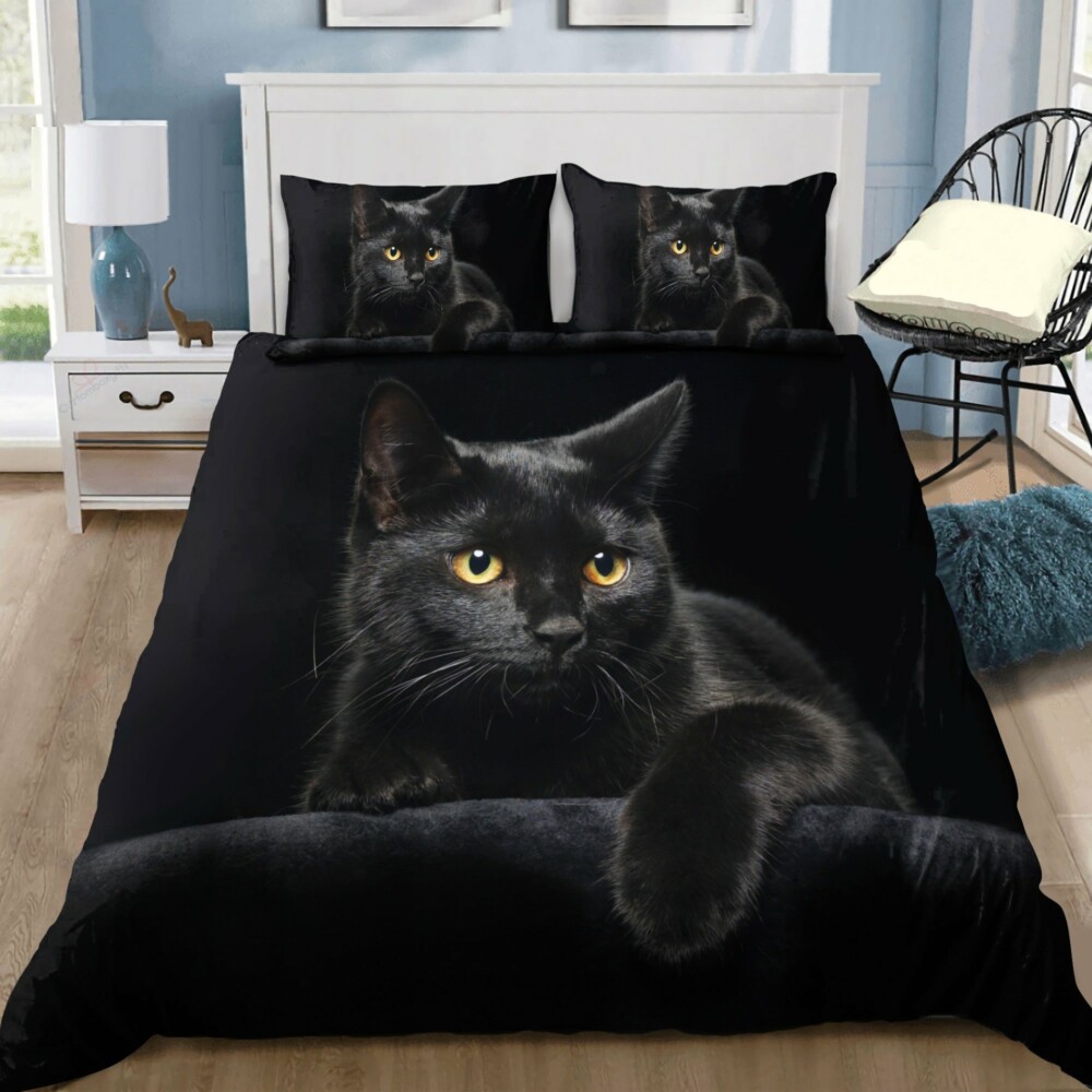 Black Cat Cute Style - Bedding Cover - Owl Ohh - Owl Ohh