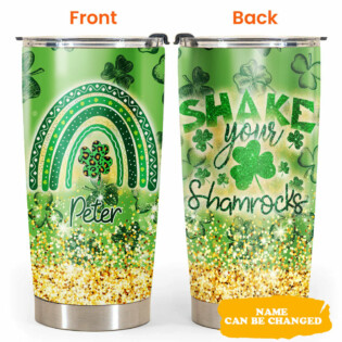 ST Patrick's Day Shake Your Shamrock Personalized - Tumbler - Personalized Photo Gifts - Owl Ohh