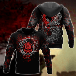 Japanese Geisha Tattoo Combo Hoodie + Sweatpant - HOOD01FNN171121