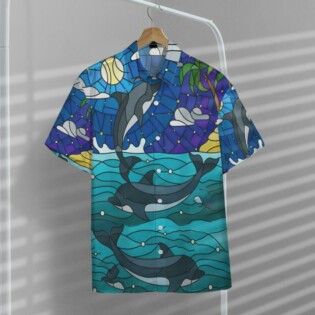 Dolphin Ocean Biology Into The Sea - Hawaiian Shirt - Owl Ohh - Owl Ohh