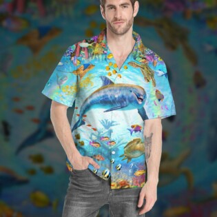 Dolphin Life In The Beautiful Ocean - Hawaiian Shirt - Owl Ohh - Owl Ohh