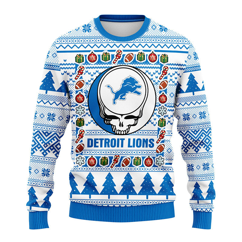 Detroit Lions Grateful Dead Ugly ,Ugly Sweater Party,ugly sweater ideas- Ugly  Christmas Sweater - OwlOhh - Owl Ohh | Hawaii Shirts with Inspired Designs