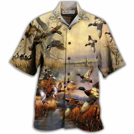 Duck Amazing Vintage Wild Duck - Hawaiian Shirt - Owl Ohh - Owl Ohh