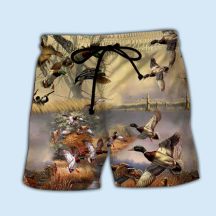 Amazing Vintage Wild Duck Cool Style - Beach Short-Owl Ohh