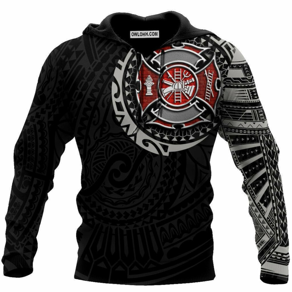 Firefighter Tattoo Amazing Style - Hoodie - Owl Ohh - Owl Ohh