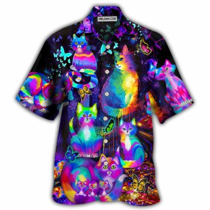 Cat Run The World - Hawaiian Shirt - Owl Ohh - Owl Ohh