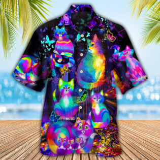 Cat Run The World - Hawaiian Shirt - Owl Ohh - Owl Ohh