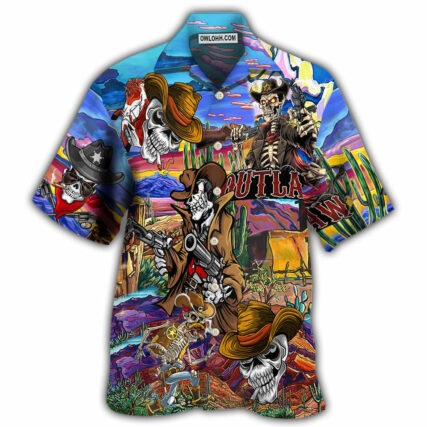 Cowboy Pirates Skull Love Life Cool - Hawaiian Shirt - Owl Ohh - Owl Ohh