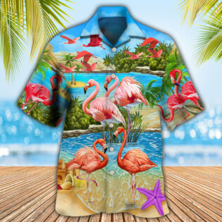 Flamingo Tropical Love Summer Style - Hawaiian Shirt - Owl Ohh - Owl Ohh