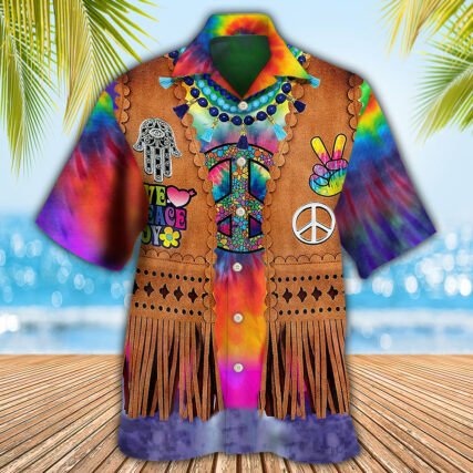 Hippie Peace Life Cowboy Style Cool - Hawaiian Shirt - Owl Ohh - Owl Ohh