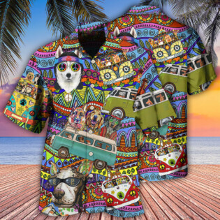 Dogs Love Cool Life Style - Hawaiian Shirt - Owl Ohh - Owl Ohh