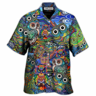 Hippie Owls Peace Life Mix Color Nice Style - Hawaiian Shirt - Owl Ohh - Owl Ohh