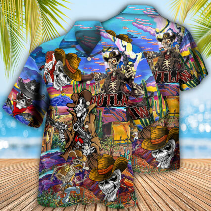 Cowboy Pirates Skull Love Life Cool - Hawaiian Shirt - Owl Ohh - Owl Ohh