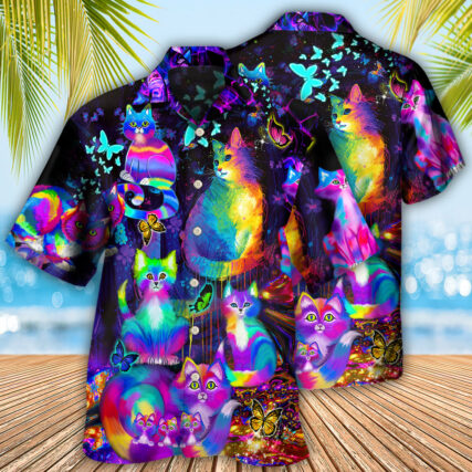 Cat Run The World - Hawaiian Shirt - Owl Ohh - Owl Ohh