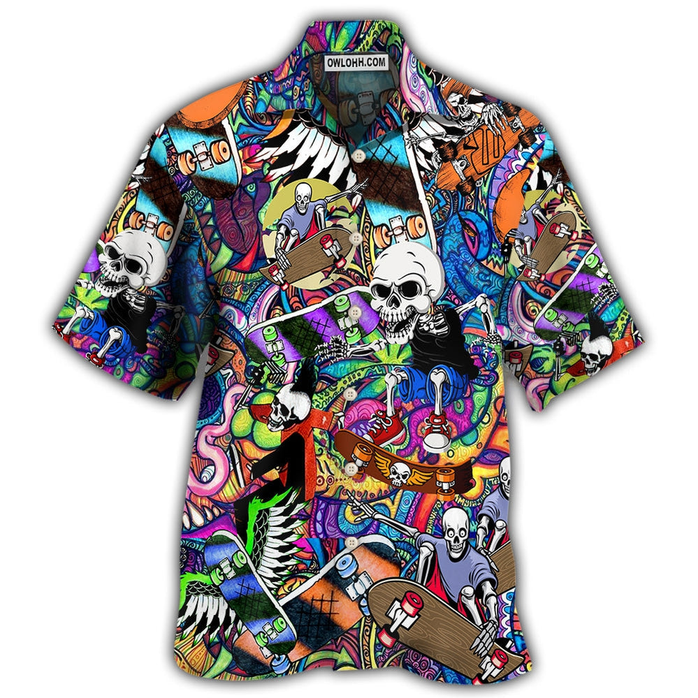 Skull Love Colorful Life - Hawaiian Shirt - Owl Ohh - Owl Ohh
