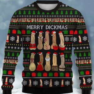 Creative Merry Cockstmas Crew Neck Sweatshirt