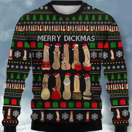 Creative Merry Cockstmas Crew Neck Sweatshirt