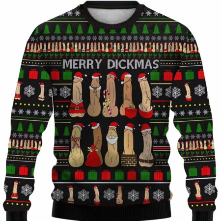 Creative Merry Cockstmas Crew Neck Sweatshirt