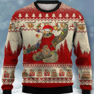 Ugly Christmas Sweater Print Holiday Sweatshirt