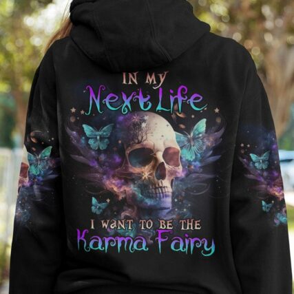 KARMA FAIRY SKULL BUTTERFLY SMOKE ALL OVER PRINT - TLNO0302233