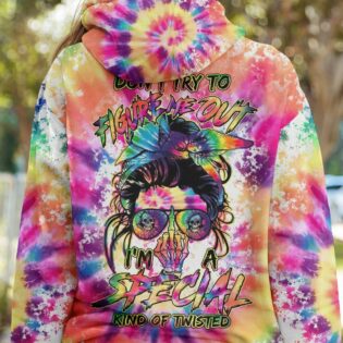 DON'T TRY TO FIGURE ME OUT MESSY BUN ALL OVER PRINT - TLTM1201234