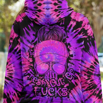 FRESH OUT OF F SKULL PURPLE TIE DYE ALL OVER PRINT - TLTY0601231