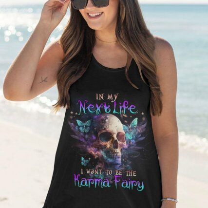 KARMA FAIRY SKULL BUTTERFLY SMOKE ALL OVER PRINT - TLNO0302233