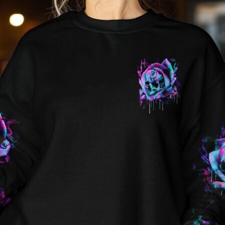 DON'T TRY TO FIGURE ME OUT ROSE SKULL ALL OVER PRINT - TLTW3001235