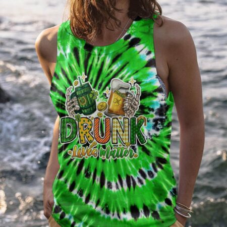 DRUNK LIVES MATTER PATRICK SKULL TIE DYE ALL OVER PRINT - TY0901232
