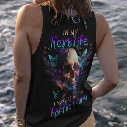 KARMA FAIRY SKULL BUTTERFLY SMOKE ALL OVER PRINT - TLNO0302233