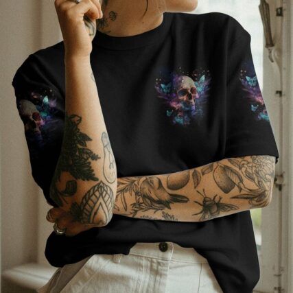KARMA FAIRY SKULL BUTTERFLY SMOKE ALL OVER PRINT - TLNO0302233